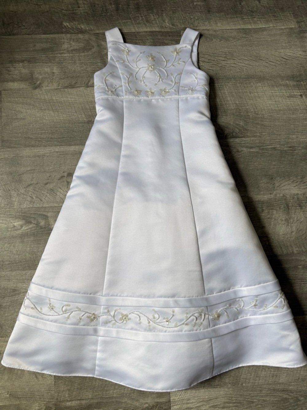 Oleg Cassini White Girls' Formal Dress